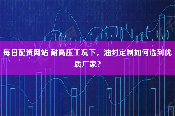 每日配资网站 耐高压工况下，油封定制如何选到优质厂家？